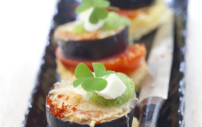 Овощи на поленте