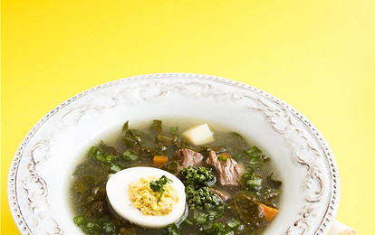 Зеленые щи по-новгородски