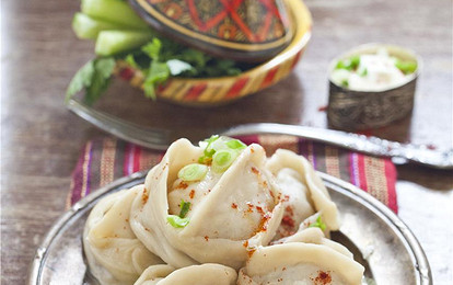 Манты с бараниной и тыквой