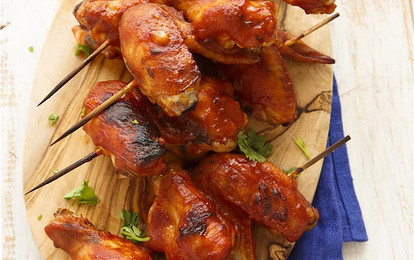 Крылышки с острым соусом