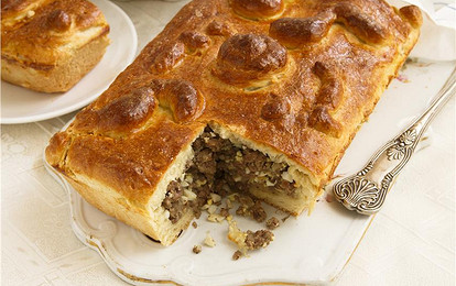 Кулебяка с мясом