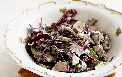 Салат с языком