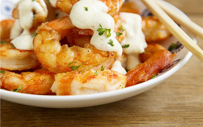 Креветки в соусе мисо