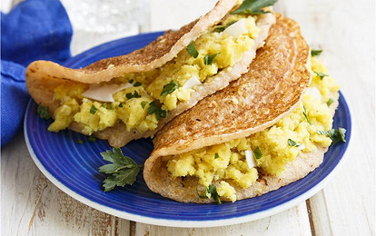 Блины по-индийски с картофелем