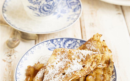 Блины по-французски с яблоками