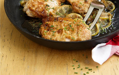 Свиные отбивные с лимоном