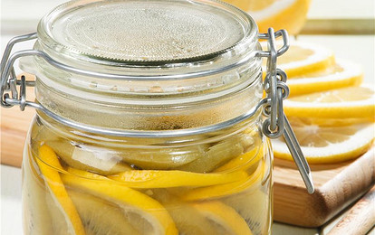 Лимон с киви в яблочном соке