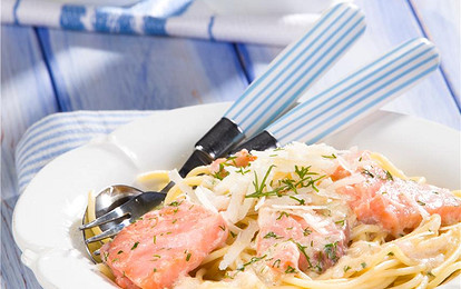 Фидио с красной рыбой