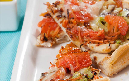 Пицца с грейпфрутом