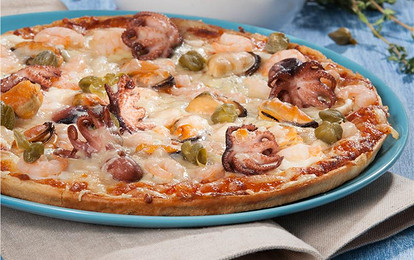 Пицца с морепродуктами