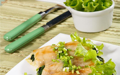 Рулетики с шпинатом