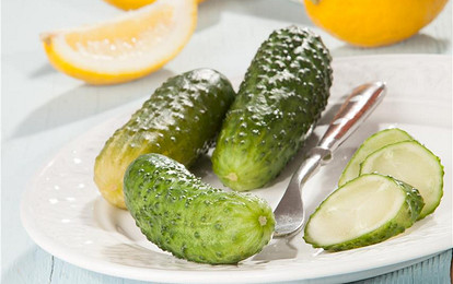 Огурцы в лимонном соке