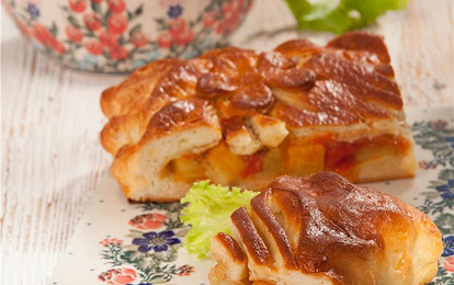 Пирог с баклажанами