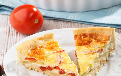 Пирог с помидорами