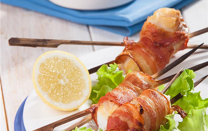 Пиленгас в беконе