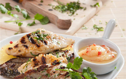 Хек в апельсиновой глазури