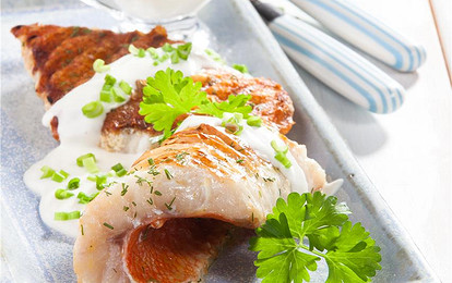 Окунь на гриле