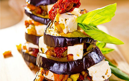 Башенки из баклажанов 