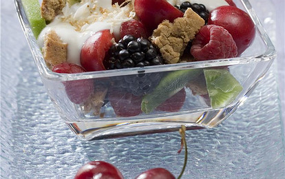 Десерт с кремом из рикотты