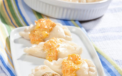 Вареники с шампиньонами