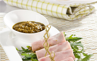 Рулетики из ветчины 