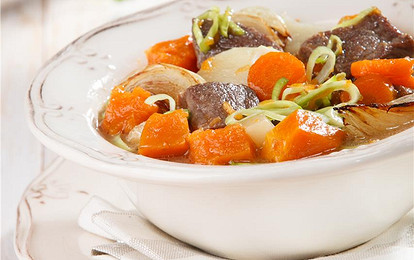 Говядина в белом вине