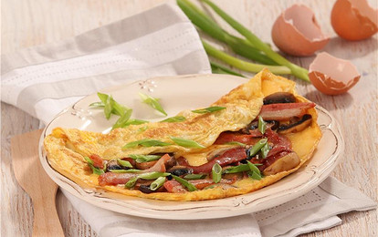 Сырный омлет по-итальянски