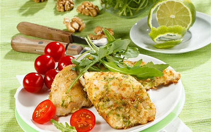 Судак с грецкими орехами