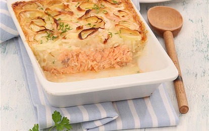 Горбуша с картофелем