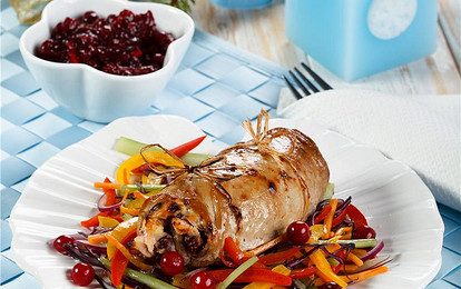 Запеченные рулетики с нежным сыром внутри