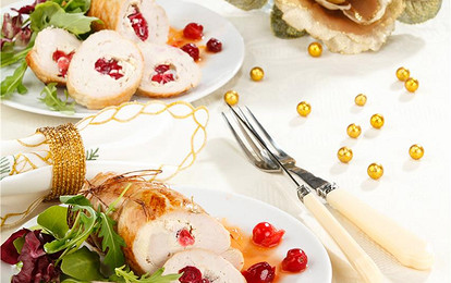 Нежный рулет из индейки