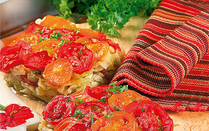 Слоеный пирог из капусты