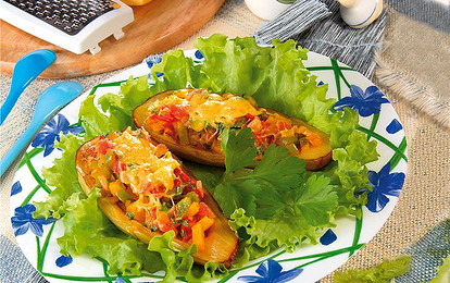 Баклажаны с овощами