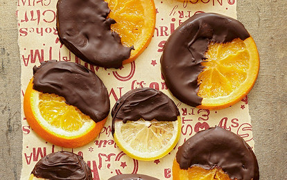 Карамелизованные апельсины в шоколаде