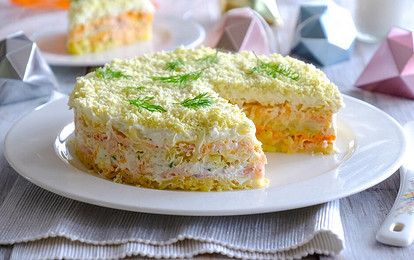 Салат мимоза: рецепты с консервой