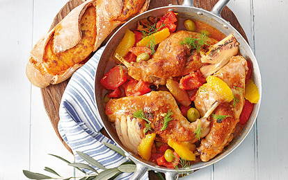 Кролик с апельсинами