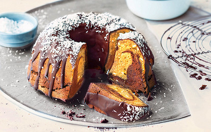 Шоколадный кекс с банановыми чипсами