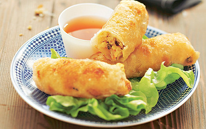 Спринг-роллы с курицей