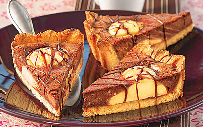 Шоколадный пирог с грушей