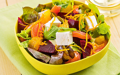 Салат из свеклы с рыбой