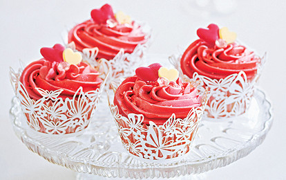 Капкейки с джемом и миндалем