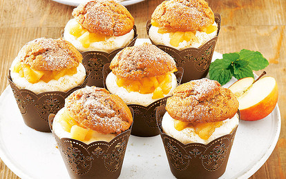 Маффины с яблоками