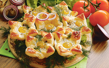 Слоеные корзиночки на завтрак