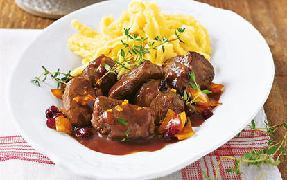 Рагу из говядины с шоколадом