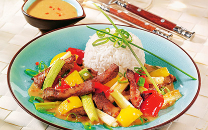 Рагу из говядины по-тайски