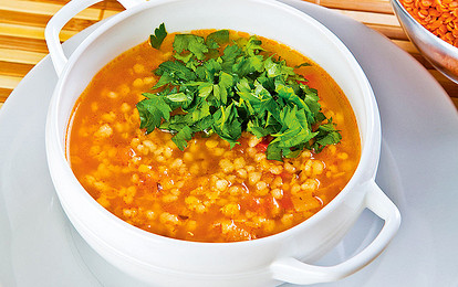 Томатный суп с кускусом