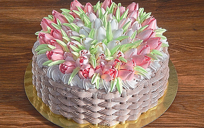 Торт «Тюльпаны»