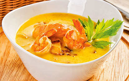 Суп чаудер с морепродуктами