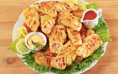 Закуска из мяса краба