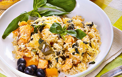 Ризотто с лососем